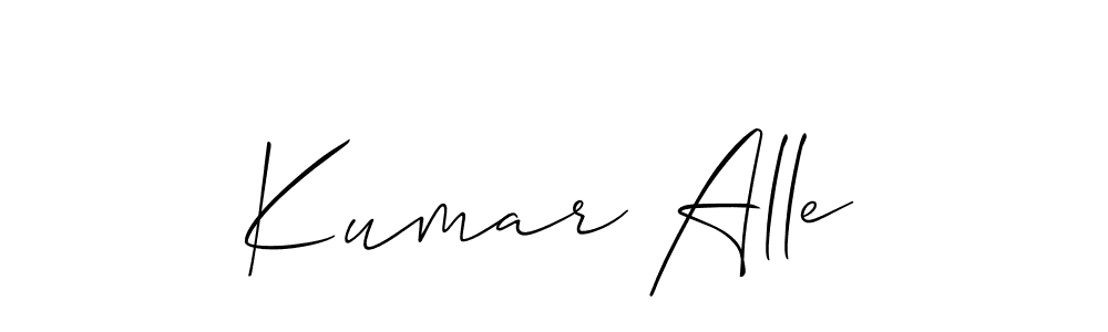 Create a beautiful signature design for name Kumar Alle. With this signature (Allison_Script) fonts, you can make a handwritten signature for free. Kumar Alle signature style 2 images and pictures png