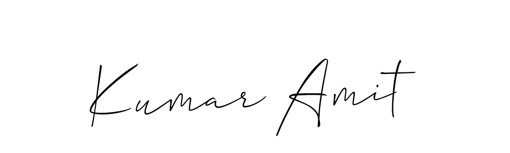 Also we have Kumar Amit name is the best signature style. Create professional handwritten signature collection using Allison_Script autograph style. Kumar Amit signature style 2 images and pictures png