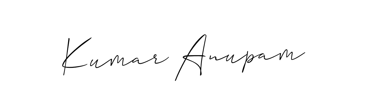 How to make Kumar Anupam signature? Allison_Script is a professional autograph style. Create handwritten signature for Kumar Anupam name. Kumar Anupam signature style 2 images and pictures png