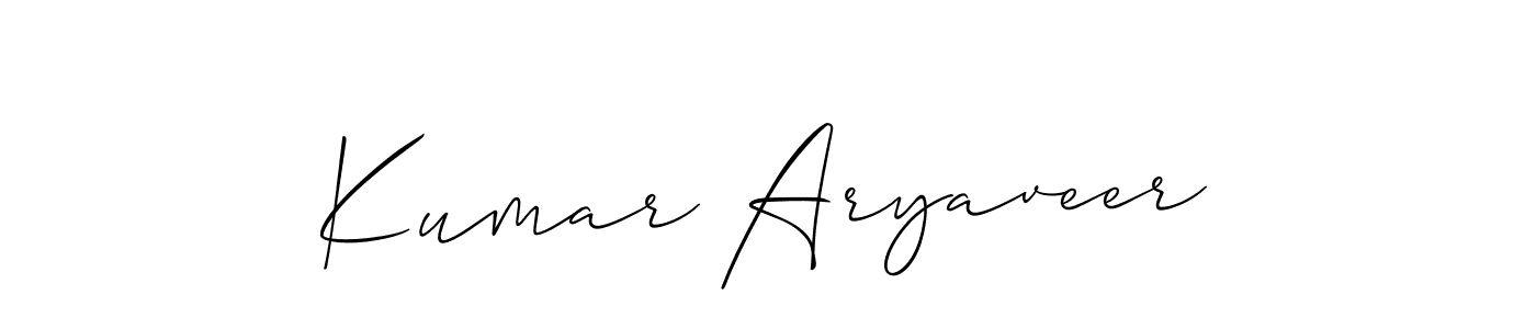 Similarly Allison_Script is the best handwritten signature design. Signature creator online .You can use it as an online autograph creator for name Kumar Aryaveer. Kumar Aryaveer signature style 2 images and pictures png