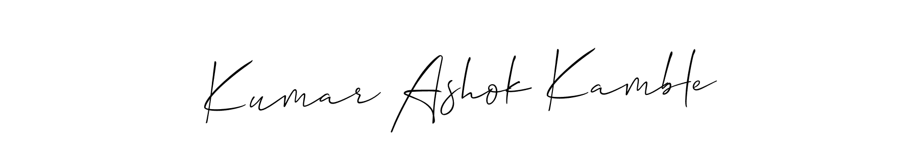 It looks lik you need a new signature style for name Kumar Ashok Kamble. Design unique handwritten (Allison_Script) signature with our free signature maker in just a few clicks. Kumar Ashok Kamble signature style 2 images and pictures png
