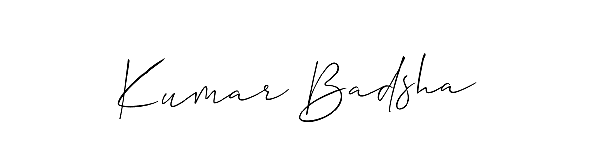 Use a signature maker to create a handwritten signature online. With this signature software, you can design (Allison_Script) your own signature for name Kumar Badsha. Kumar Badsha signature style 2 images and pictures png