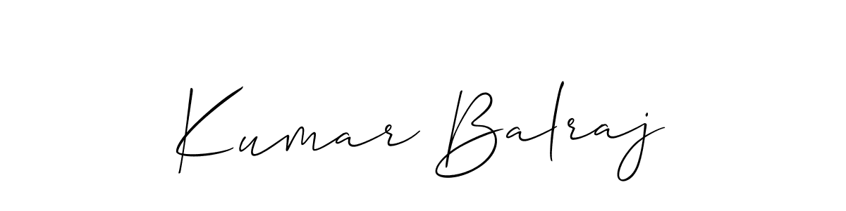Similarly Allison_Script is the best handwritten signature design. Signature creator online .You can use it as an online autograph creator for name Kumar Balraj. Kumar Balraj signature style 2 images and pictures png