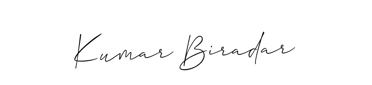 How to make Kumar Biradar name signature. Use Allison_Script style for creating short signs online. This is the latest handwritten sign. Kumar Biradar signature style 2 images and pictures png