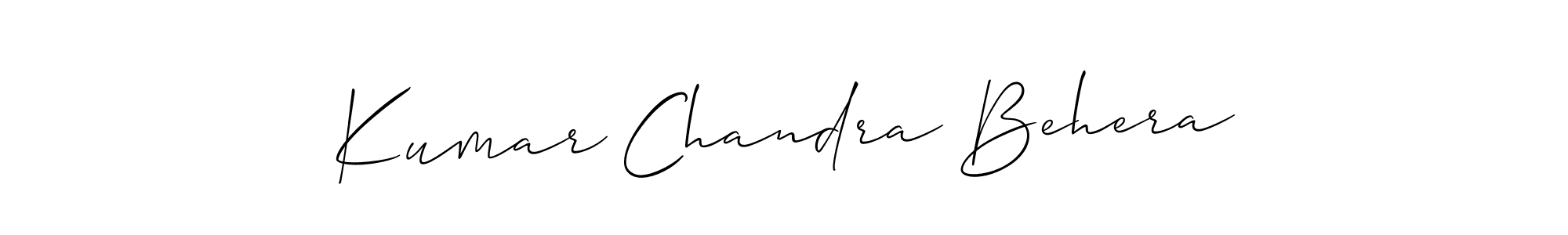 Make a beautiful signature design for name Kumar Chandra Behera. With this signature (Allison_Script) style, you can create a handwritten signature for free. Kumar Chandra Behera signature style 2 images and pictures png