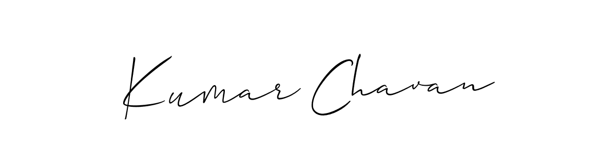 Use a signature maker to create a handwritten signature online. With this signature software, you can design (Allison_Script) your own signature for name Kumar Chavan. Kumar Chavan signature style 2 images and pictures png