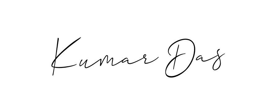 You should practise on your own different ways (Allison_Script) to write your name (Kumar Das) in signature. don't let someone else do it for you. Kumar Das signature style 2 images and pictures png