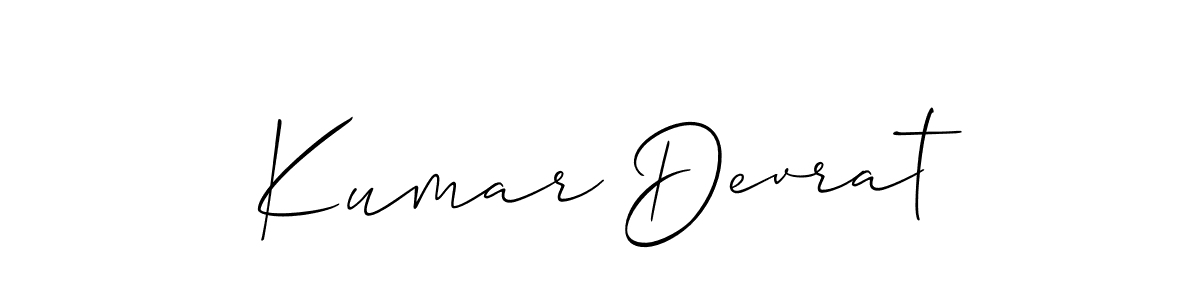 It looks lik you need a new signature style for name Kumar Devrat. Design unique handwritten (Allison_Script) signature with our free signature maker in just a few clicks. Kumar Devrat signature style 2 images and pictures png