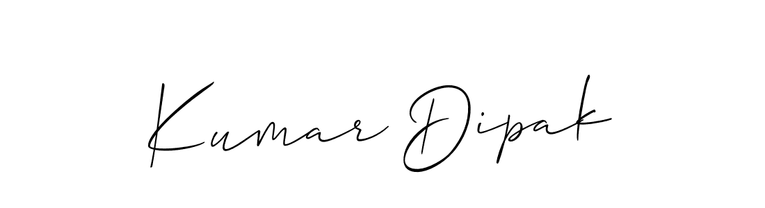 How to make Kumar Dipak signature? Allison_Script is a professional autograph style. Create handwritten signature for Kumar Dipak name. Kumar Dipak signature style 2 images and pictures png