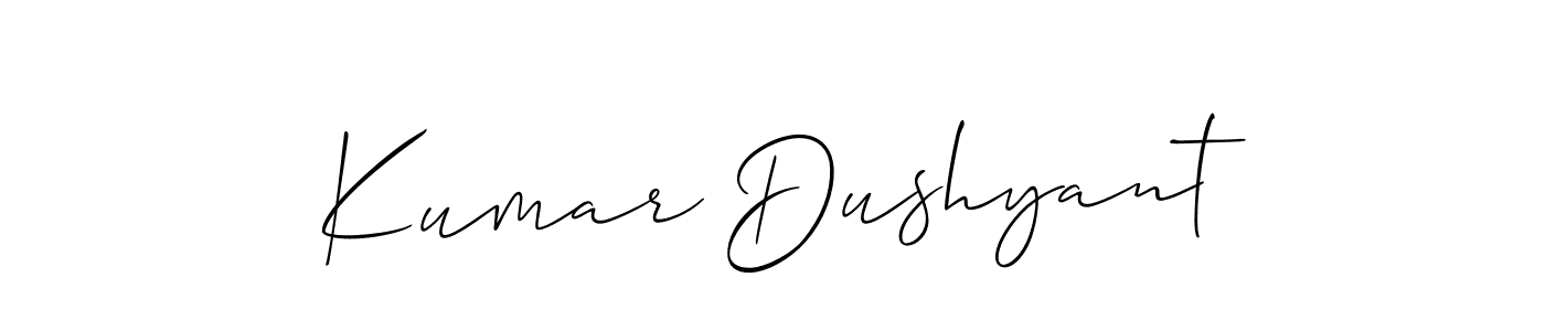 Best and Professional Signature Style for Kumar Dushyant. Allison_Script Best Signature Style Collection. Kumar Dushyant signature style 2 images and pictures png