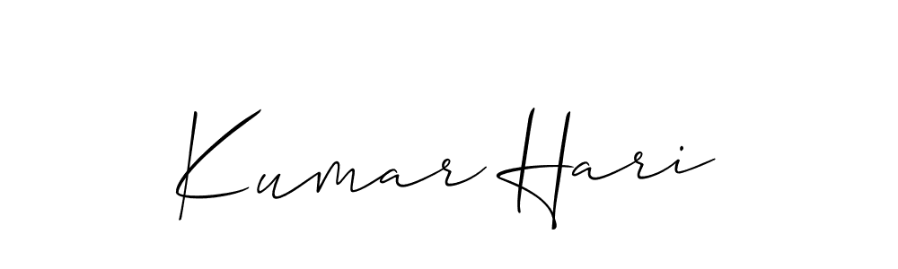 Similarly Allison_Script is the best handwritten signature design. Signature creator online .You can use it as an online autograph creator for name Kumar Hari. Kumar Hari signature style 2 images and pictures png