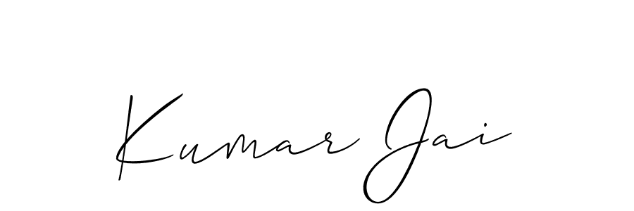 Make a beautiful signature design for name Kumar Jai. With this signature (Allison_Script) style, you can create a handwritten signature for free. Kumar Jai signature style 2 images and pictures png