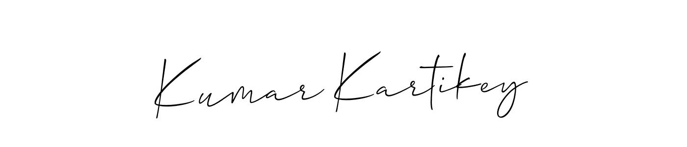 Create a beautiful signature design for name Kumar Kartikey. With this signature (Allison_Script) fonts, you can make a handwritten signature for free. Kumar Kartikey signature style 2 images and pictures png