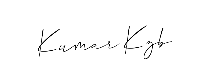 Design your own signature with our free online signature maker. With this signature software, you can create a handwritten (Allison_Script) signature for name Kumar Kgb. Kumar Kgb signature style 2 images and pictures png