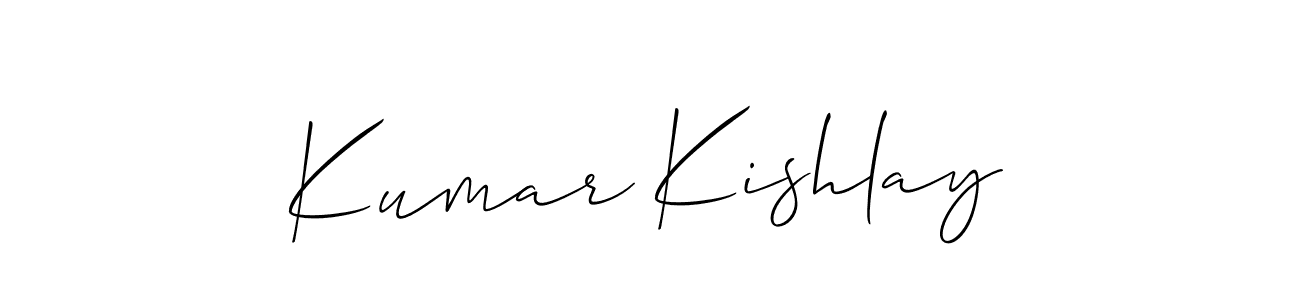 Make a beautiful signature design for name Kumar Kishlay. Use this online signature maker to create a handwritten signature for free. Kumar Kishlay signature style 2 images and pictures png