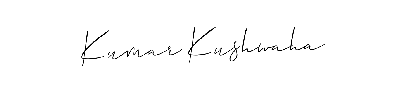 You should practise on your own different ways (Allison_Script) to write your name (Kumar Kushwaha) in signature. don't let someone else do it for you. Kumar Kushwaha signature style 2 images and pictures png