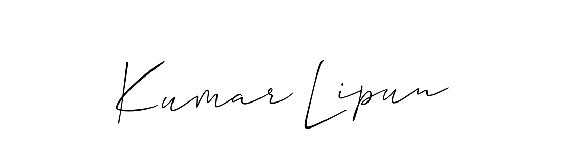 Once you've used our free online signature maker to create your best signature Allison_Script style, it's time to enjoy all of the benefits that Kumar Lipun name signing documents. Kumar Lipun signature style 2 images and pictures png