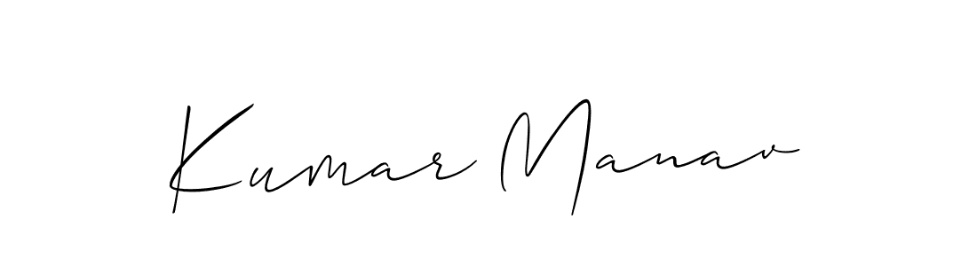 Kumar Manav stylish signature style. Best Handwritten Sign (Allison_Script) for my name. Handwritten Signature Collection Ideas for my name Kumar Manav. Kumar Manav signature style 2 images and pictures png