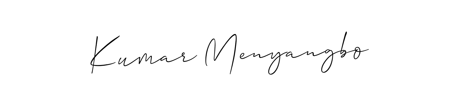 How to Draw Kumar Menyangbo signature style? Allison_Script is a latest design signature styles for name Kumar Menyangbo. Kumar Menyangbo signature style 2 images and pictures png