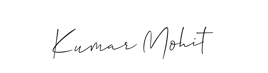 It looks lik you need a new signature style for name Kumar Mohit. Design unique handwritten (Allison_Script) signature with our free signature maker in just a few clicks. Kumar Mohit signature style 2 images and pictures png