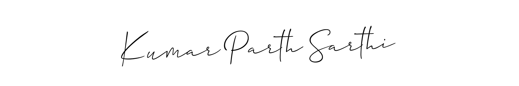 Also we have Kumar Parth Sarthi name is the best signature style. Create professional handwritten signature collection using Allison_Script autograph style. Kumar Parth Sarthi signature style 2 images and pictures png