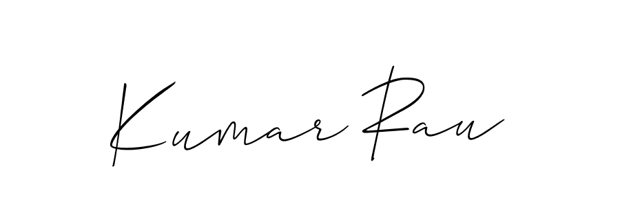 Create a beautiful signature design for name Kumar Rau. With this signature (Allison_Script) fonts, you can make a handwritten signature for free. Kumar Rau signature style 2 images and pictures png