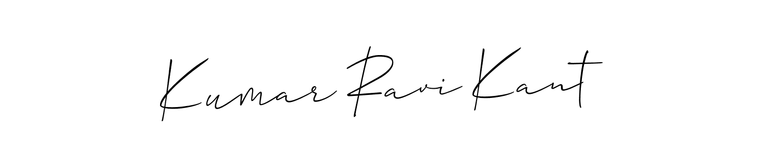 It looks lik you need a new signature style for name Kumar Ravi Kant. Design unique handwritten (Allison_Script) signature with our free signature maker in just a few clicks. Kumar Ravi Kant signature style 2 images and pictures png