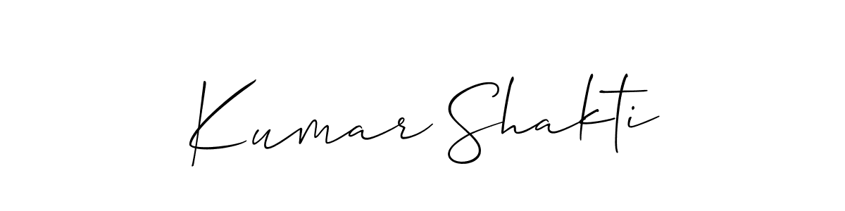 Kumar Shakti stylish signature style. Best Handwritten Sign (Allison_Script) for my name. Handwritten Signature Collection Ideas for my name Kumar Shakti. Kumar Shakti signature style 2 images and pictures png