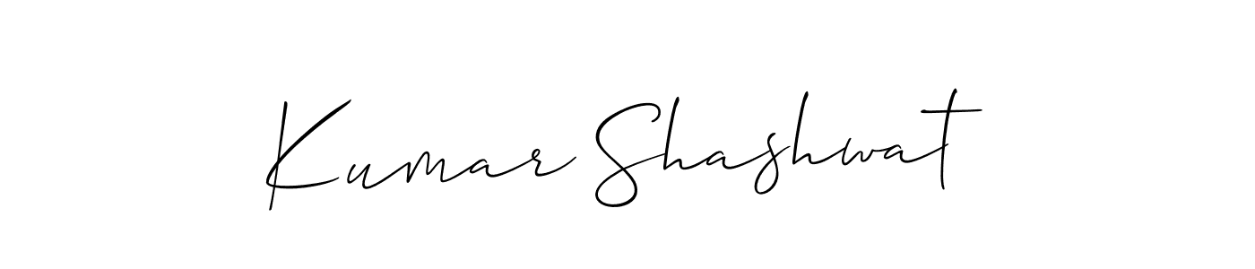 How to Draw Kumar Shashwat signature style? Allison_Script is a latest design signature styles for name Kumar Shashwat. Kumar Shashwat signature style 2 images and pictures png