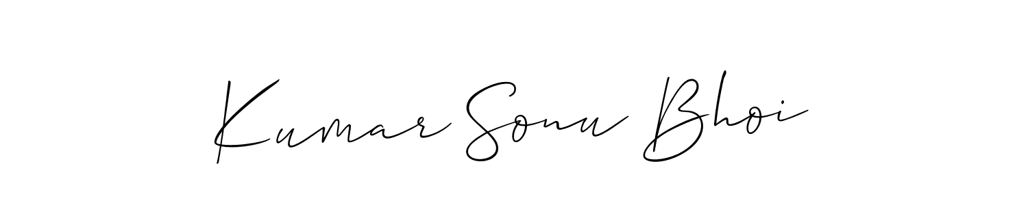 Create a beautiful signature design for name Kumar Sonu Bhoi. With this signature (Allison_Script) fonts, you can make a handwritten signature for free. Kumar Sonu Bhoi signature style 2 images and pictures png