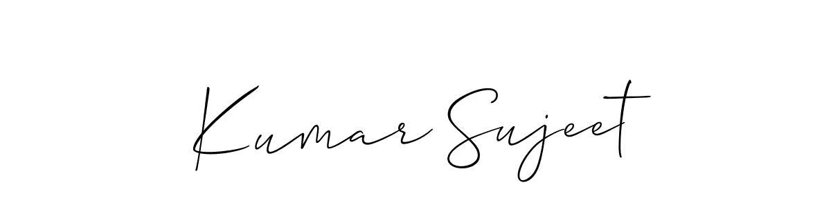 Also we have Kumar Sujeet name is the best signature style. Create professional handwritten signature collection using Allison_Script autograph style. Kumar Sujeet signature style 2 images and pictures png