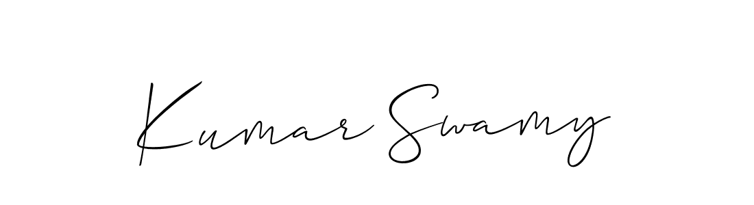 The best way (Allison_Script) to make a short signature is to pick only two or three words in your name. The name Kumar Swamy include a total of six letters. For converting this name. Kumar Swamy signature style 2 images and pictures png