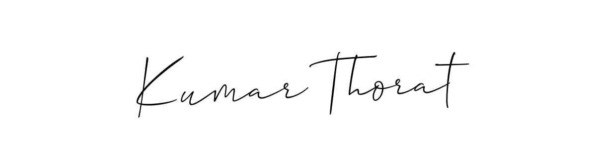 Kumar Thorat stylish signature style. Best Handwritten Sign (Allison_Script) for my name. Handwritten Signature Collection Ideas for my name Kumar Thorat. Kumar Thorat signature style 2 images and pictures png