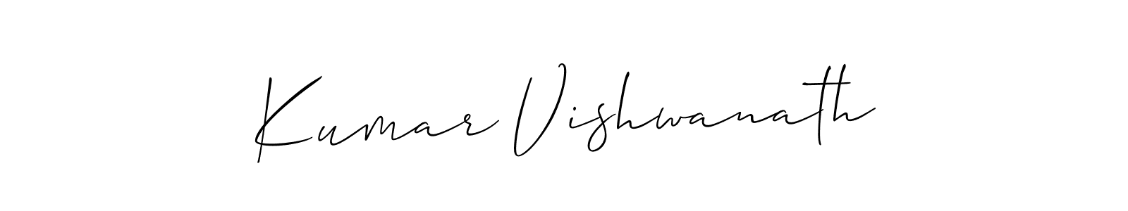 Similarly Allison_Script is the best handwritten signature design. Signature creator online .You can use it as an online autograph creator for name Kumar Vishwanath. Kumar Vishwanath signature style 2 images and pictures png