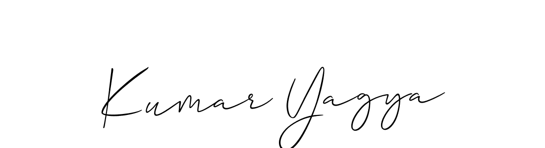 How to make Kumar Yagya signature? Allison_Script is a professional autograph style. Create handwritten signature for Kumar Yagya name. Kumar Yagya signature style 2 images and pictures png