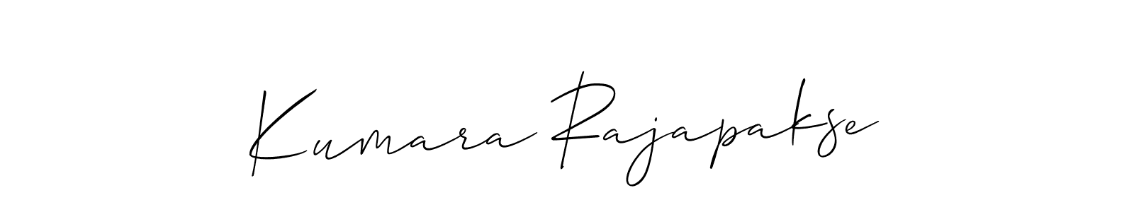 Design your own signature with our free online signature maker. With this signature software, you can create a handwritten (Allison_Script) signature for name Kumara Rajapakse. Kumara Rajapakse signature style 2 images and pictures png