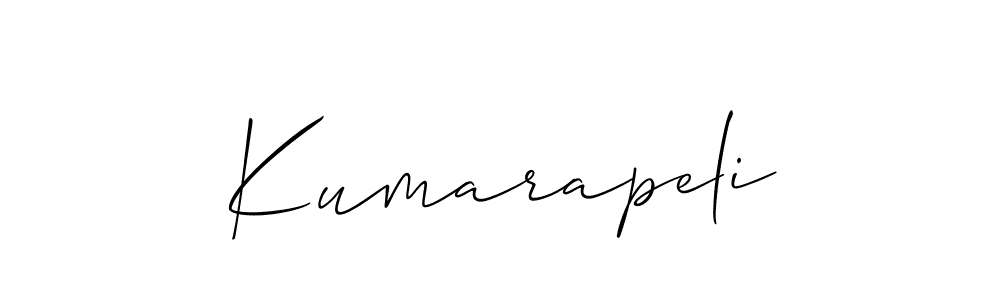 How to make Kumarapeli signature? Allison_Script is a professional autograph style. Create handwritten signature for Kumarapeli name. Kumarapeli signature style 2 images and pictures png