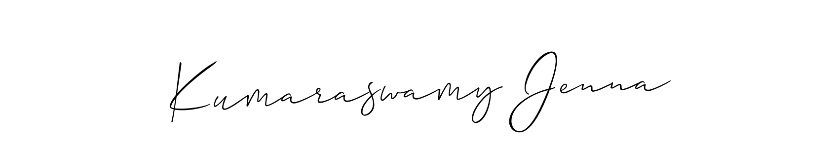 Here are the top 10 professional signature styles for the name Kumaraswamy Jenna. These are the best autograph styles you can use for your name. Kumaraswamy Jenna signature style 2 images and pictures png