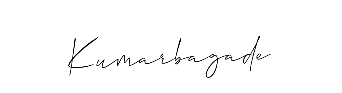 Use a signature maker to create a handwritten signature online. With this signature software, you can design (Allison_Script) your own signature for name Kumarbagade. Kumarbagade signature style 2 images and pictures png