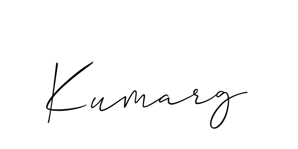 How to make Kumarg name signature. Use Allison_Script style for creating short signs online. This is the latest handwritten sign. Kumarg signature style 2 images and pictures png