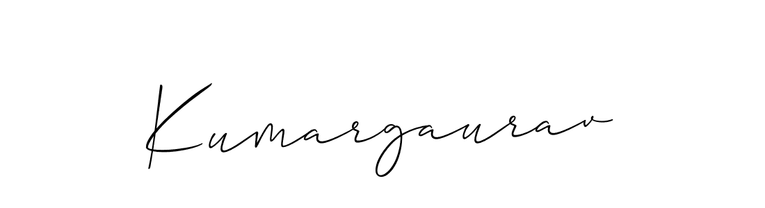 The best way (Allison_Script) to make a short signature is to pick only two or three words in your name. The name Kumargaurav include a total of six letters. For converting this name. Kumargaurav signature style 2 images and pictures png