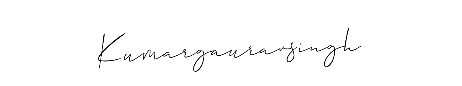 How to Draw Kumargauravsingh signature style? Allison_Script is a latest design signature styles for name Kumargauravsingh. Kumargauravsingh signature style 2 images and pictures png
