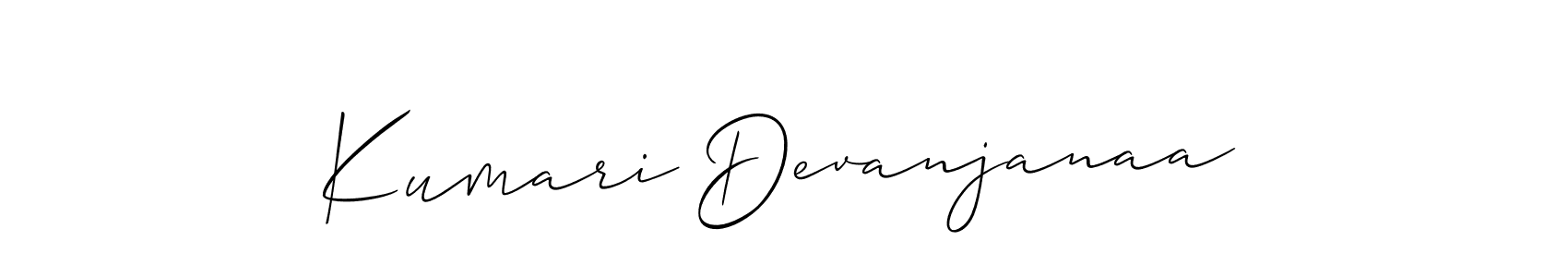 Make a beautiful signature design for name Kumari Devanjanaa. Use this online signature maker to create a handwritten signature for free. Kumari Devanjanaa signature style 2 images and pictures png