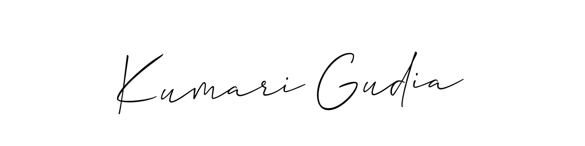 Kumari Gudia stylish signature style. Best Handwritten Sign (Allison_Script) for my name. Handwritten Signature Collection Ideas for my name Kumari Gudia. Kumari Gudia signature style 2 images and pictures png