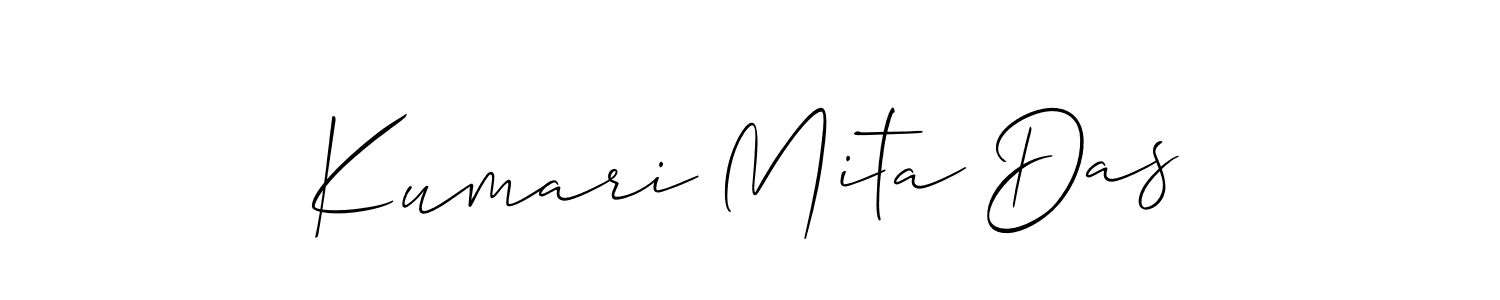 Also we have Kumari Mita Das name is the best signature style. Create professional handwritten signature collection using Allison_Script autograph style. Kumari Mita Das signature style 2 images and pictures png