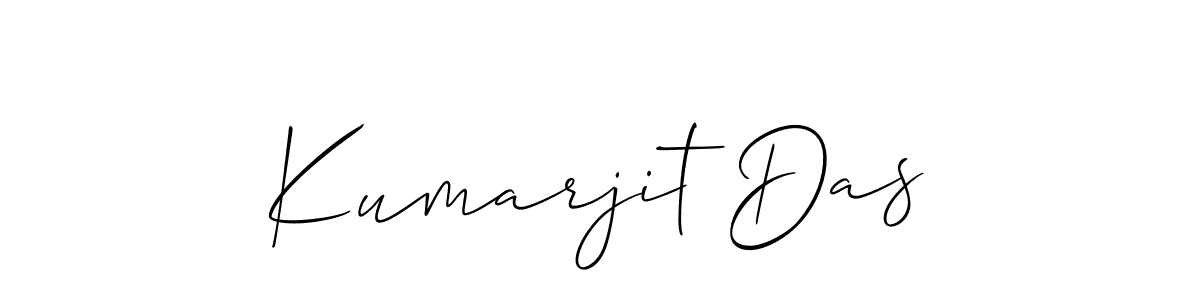Design your own signature with our free online signature maker. With this signature software, you can create a handwritten (Allison_Script) signature for name Kumarjit Das. Kumarjit Das signature style 2 images and pictures png