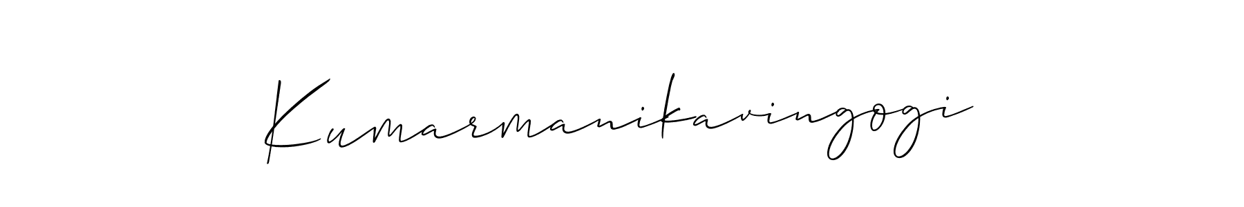 This is the best signature style for the Kumarmanikavingogi name. Also you like these signature font (Allison_Script). Mix name signature. Kumarmanikavingogi signature style 2 images and pictures png