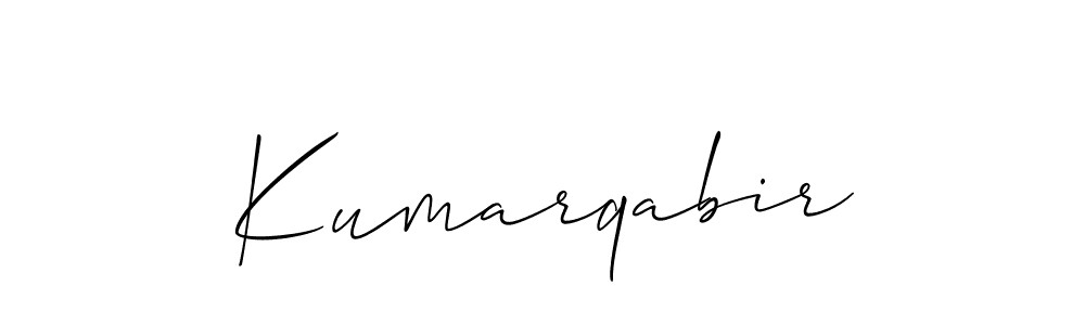 Make a beautiful signature design for name Kumarqabir. With this signature (Allison_Script) style, you can create a handwritten signature for free. Kumarqabir signature style 2 images and pictures png