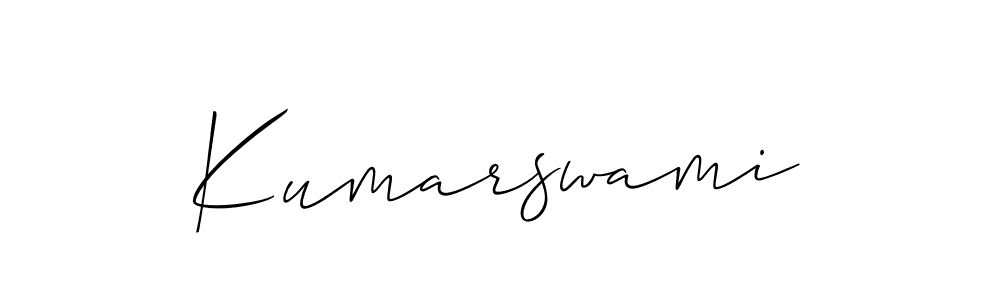 Allison_Script is a professional signature style that is perfect for those who want to add a touch of class to their signature. It is also a great choice for those who want to make their signature more unique. Get Kumarswami name to fancy signature for free. Kumarswami signature style 2 images and pictures png