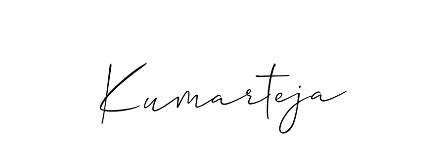 Kumarteja stylish signature style. Best Handwritten Sign (Allison_Script) for my name. Handwritten Signature Collection Ideas for my name Kumarteja. Kumarteja signature style 2 images and pictures png